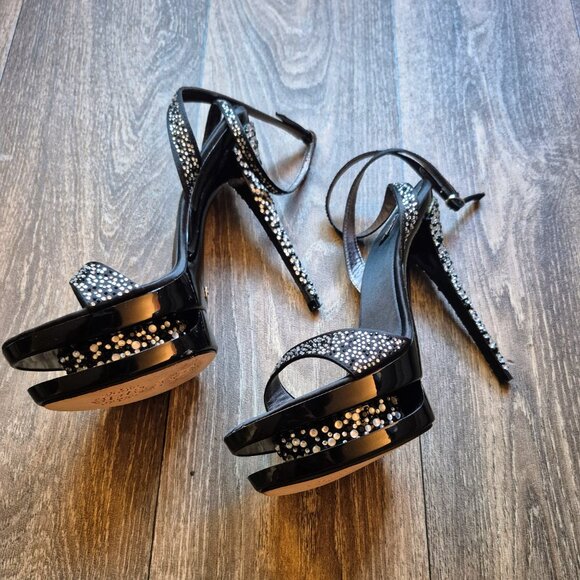 Zigi NY Black Label Crystal Platform Heels, Size 10 (41EU) - Picture 4 of 7